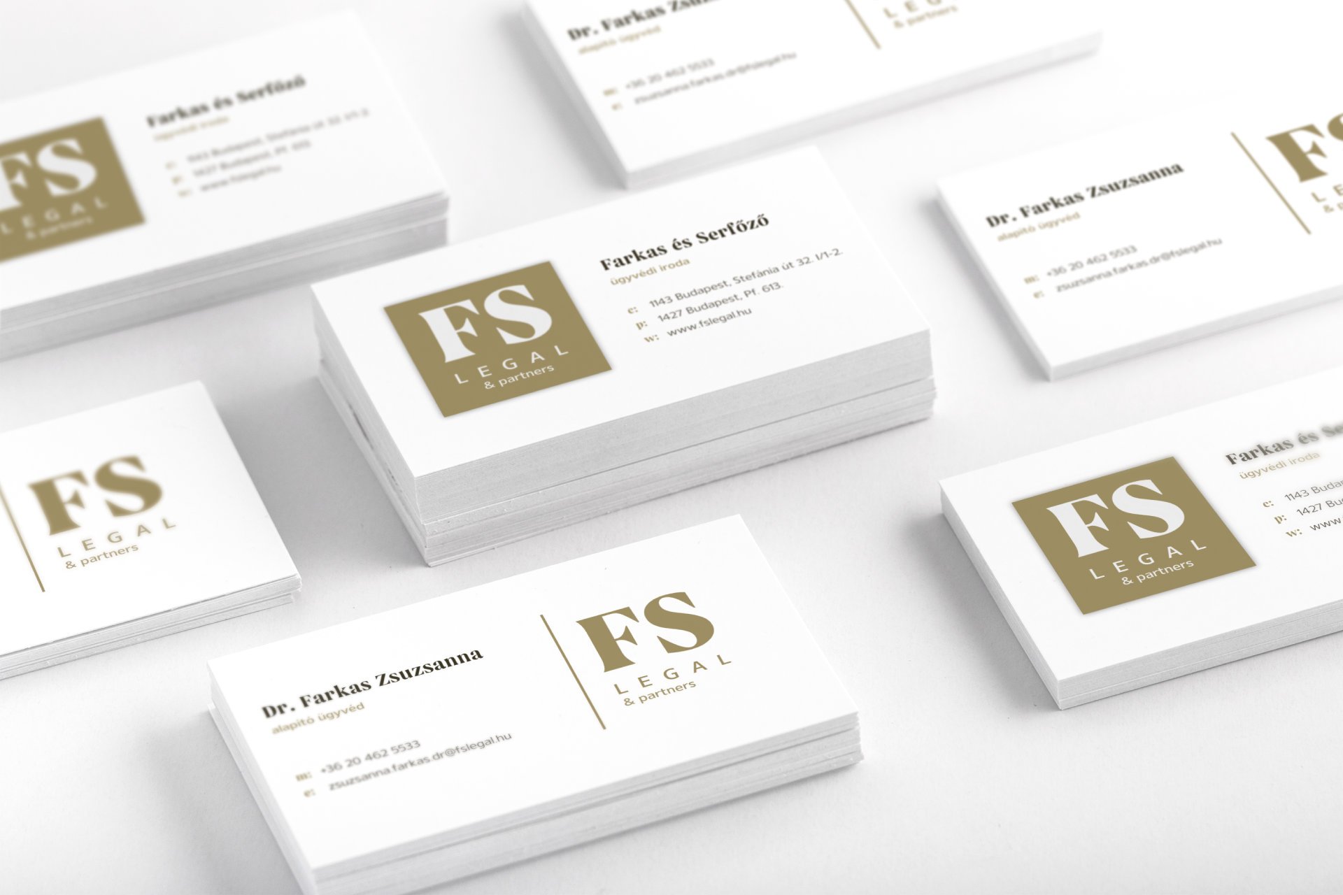 FS Legal branding business card design