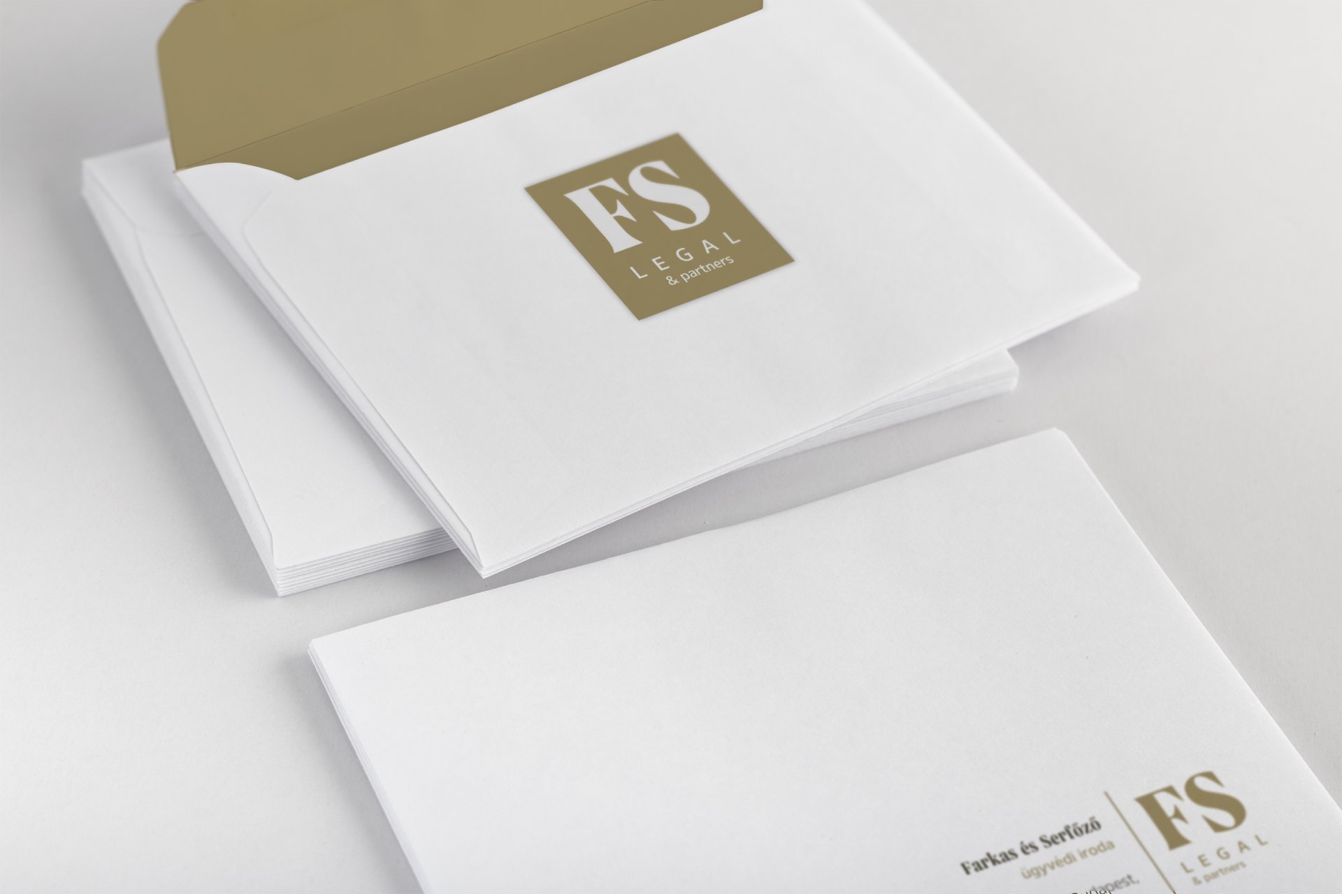 FS Legal branding envelope design