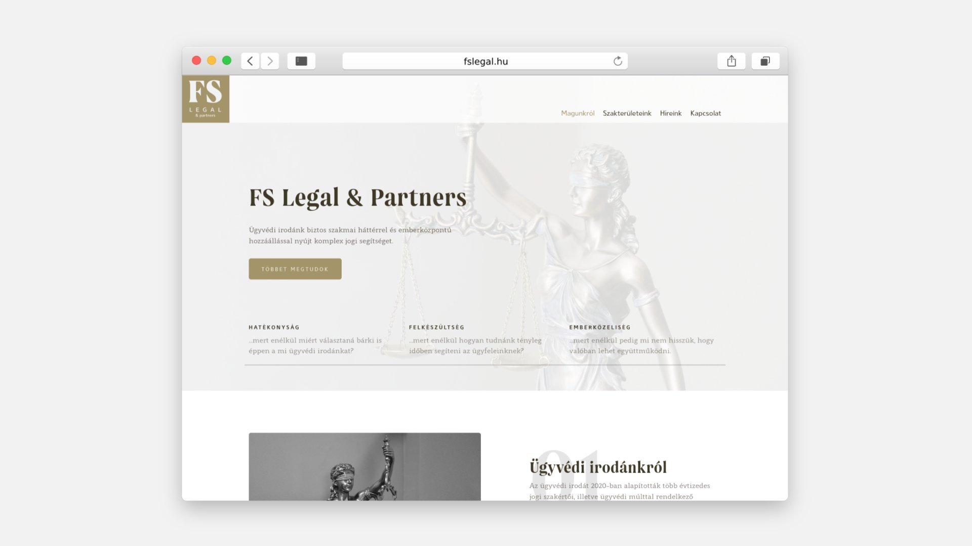 FS Legal website design and development
