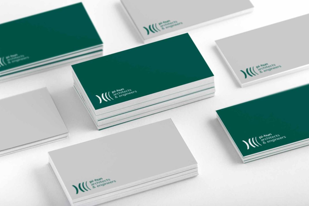 PI-HUN branding stationary business card design