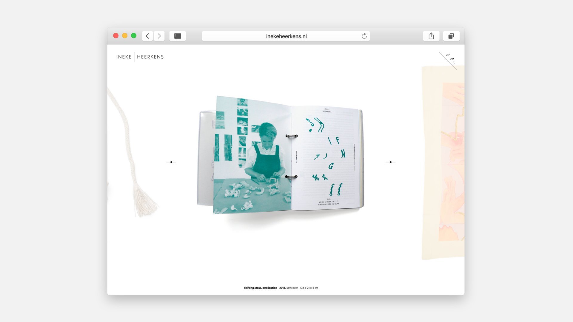 Ineke Heerkens jewellery designer and artist introduction website bespoke development