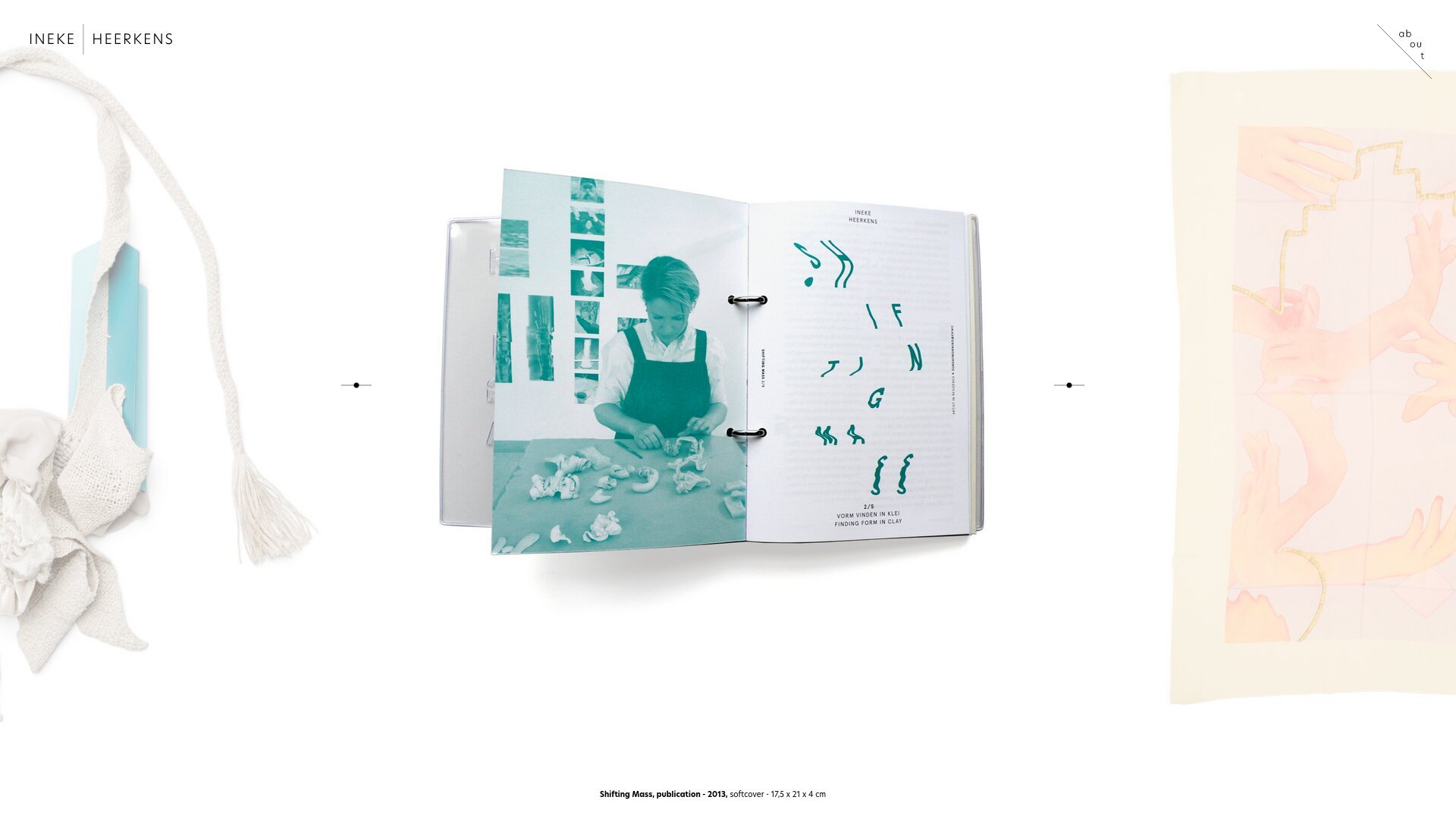 Ineke Heerkens jewellery designer website development desktop page - Home