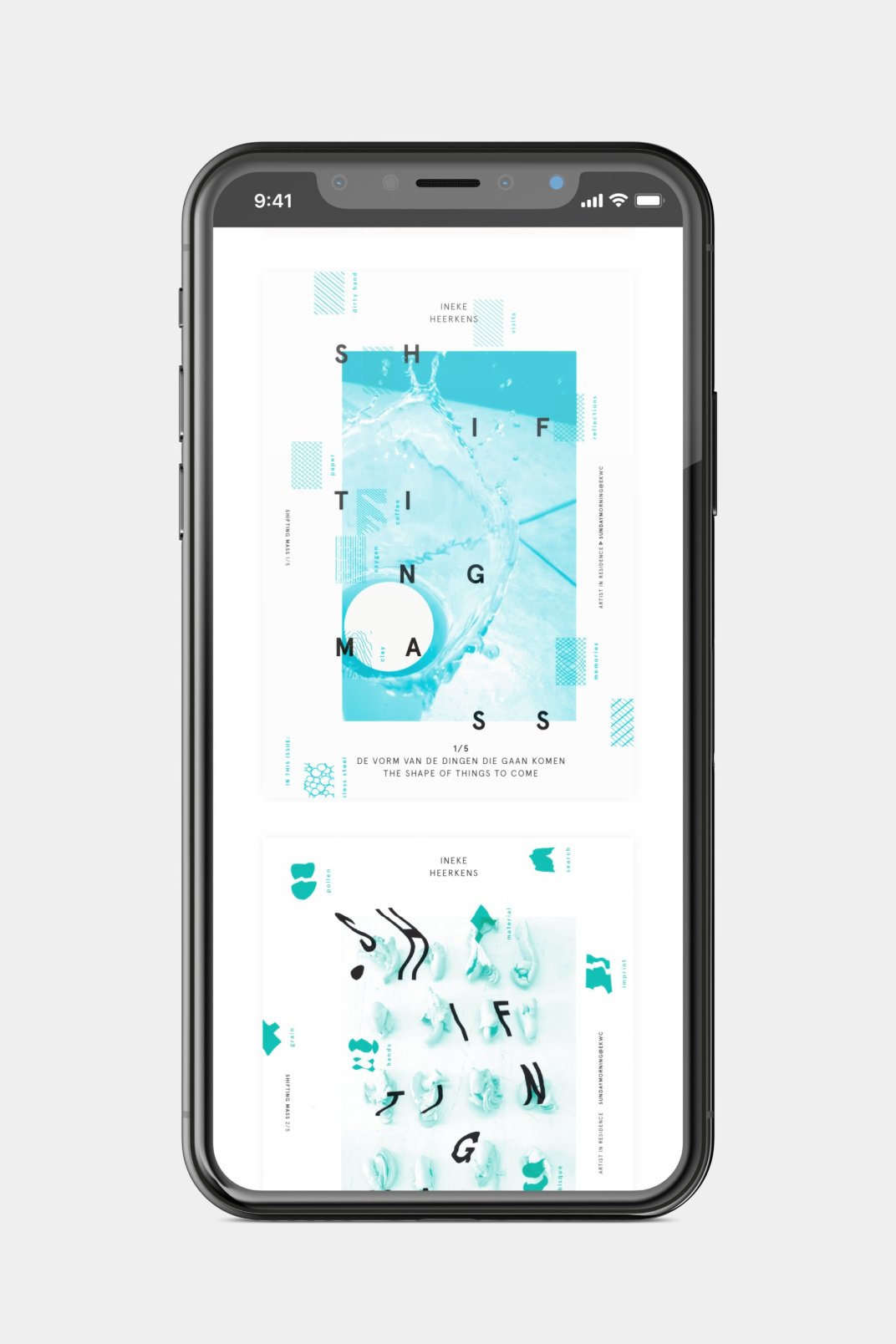 Ineke Heerkens jewellery designer website development phone page - About
