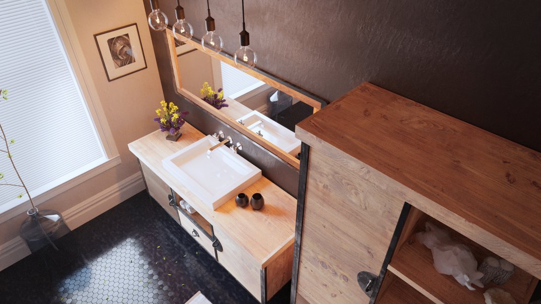 3D visualization of bathroom for KHA Home Design