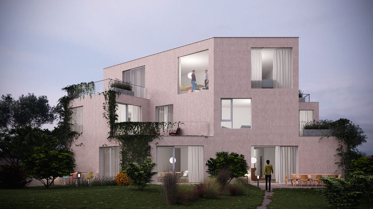 3D visualization of residential house at Stromfeld Aurél út